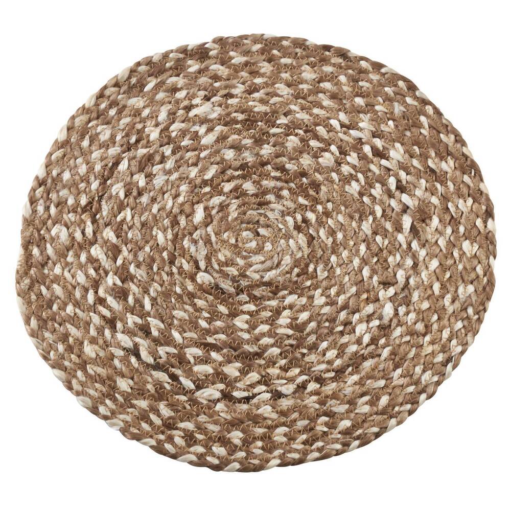 NEW SARO LIFESTYLE jute placemat - set of 4 in coffee